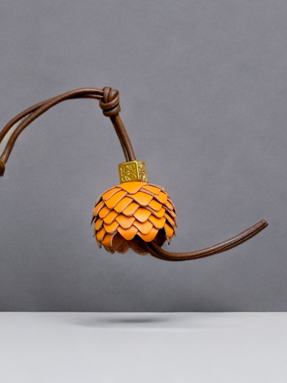 Loewe Orange Flower Dice Bag Charm
